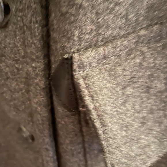 Burberry Brit Grey Wool Double Breasted Belted Coat - Picture 6 of 17